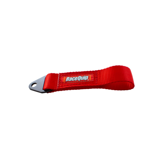 Tow Hook Strap W/ Soft Eye Loop End Red (10