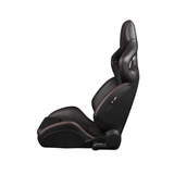 Orue-S Series Sport Seats - Black Leatherette (Honeycomb Alcantara)