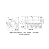 Holley EFI GM LS3/L92 Lo-Ram Base Manifold & Fuel Rails - Satin Finish