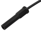 Holley EFI GM LS Spark Plug Wire Set - Cut to Fit - Black/Black Boots (Straight)