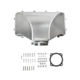 Holley EFI Ford 86-95 5.0 Style Hi-Ram 95mm Fabricated Side Mount Plenum Top -Silver
