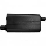 50 Series Delta Flow Chambered Muffler - 2.25" Inlet Offset/Outlet Offset