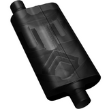 50 Series Delta Flow Chambered Muffler - 2.25" Inlet Offset/Outlet Offset