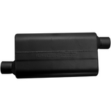 50 Series Delta Flow Chambered Muffler - 2.5" Inlet Offset/Outlet Offset