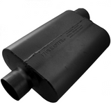 40 Series Delta Flow Chambered Muffler - 3" Inlet Centered/Outlet Offset