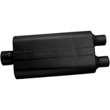 50 Series Delta Flow Chambered Muffler - 3" Inlet Centered/2.25" Outlet Dual