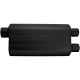 50 Series HD Chambered Muffler - 3" Inlet Offset/2.5" Outlet Dual