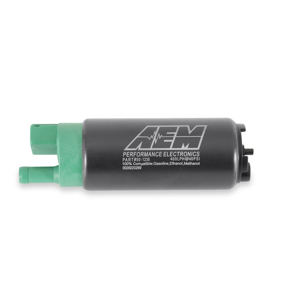 AEM 400lph E85-Compatible High Flow In-Tank Fuel Pump Single Barb Outlet