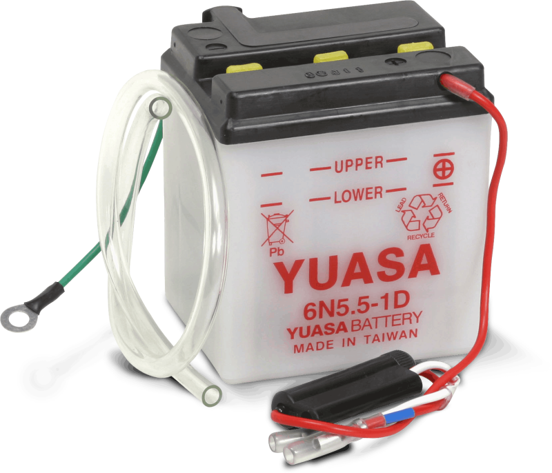 Yuasa 6N5.5-1D Conventional 6-Volt Battery – Burton-Racing