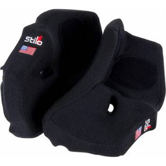 ST5 Helmet Cheek Pads With USA Flag - Black (Pair)