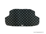 Nissan 300ZX Z32 90-96 Checkered Race Floor Mats - Dark Grey (Front + Trunk)