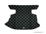 Nissan 350Z Z33 Checkered Rear Trunk Mats - Dark Grey