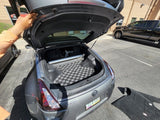 Nissan 370Z Z34 / 400Z RZ34 Checkered Rear Trunk Mats - Dark Grey