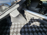 Nissan 370Z Z34 / 400Z RZ34 Checkered Rear Trunk Mats - Dark Grey