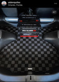 Nissan 370Z Z34 / 400Z RZ34 Checkered Rear Trunk Mats - Dark Grey