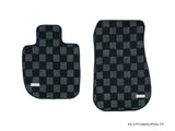 Toyota Supra (A90) 19+ Checkered Race Floor Mats - Dark Grey