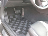 Toyota Supra (A90) 19+ Checkered Race Floor Mats - Dark Grey