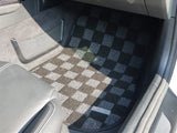 Toyota Supra (A90) 19+ Checkered Race Floor Mats - Dark Grey