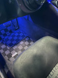Toyota Supra (A90) 19+ Checkered Race Floor Mats - Dark Grey
