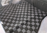 Toyota Corolla AE86 (Hatch) Checkered Rear Trunk Mats - Dark Grey