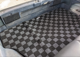 Toyota Corolla AE86 (Hatch) Checkered Rear Trunk Mats - Dark Grey