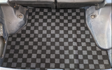 Toyota Corolla AE86 (Hatch) Checkered Rear Trunk Mats - Dark Grey