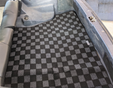 Toyota Corolla AE86 (Hatch) Checkered Rear Trunk Mats - Dark Grey