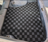 Toyota Corolla AE86 (Hatch) Checkered Rear Trunk Mats - Dark Grey