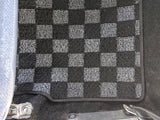 Toyota Corolla AE86 Checkered Race Floor Mats - Dark Grey