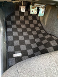 Toyota Corolla AE86 Checkered Race Floor Mats - Dark Grey