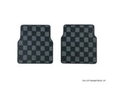 Toyota Corolla AE86 Checkered Race Floor Mats - Dark Grey