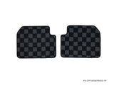 Toyota Corolla GTS Coupe (AE92) 88-92 Checkered Race Floor Mats - Dark Grey