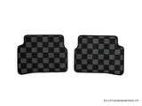 Toyota Corolla Sedan (AE92) 88-92 Checkered Race Floor Mats - Dark Grey