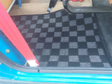 Austin Mini MK2+ (1967-On) Checkered Race Floor Mats - Dark Grey
