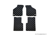 Austin Mini MK2+ (1967-On) Checkered Race Floor Mats - Dark Grey