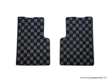 Austin Mini MK2+ (1967-On) Checkered Race Floor Mats - Dark Grey