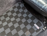 Toyota MR-2 (AW11) 84-89 Checkered Race Floor Mats - Dark Grey
