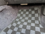 Toyota MR-2 (AW11) 84-89 Checkered Race Floor Mats - Dark Grey