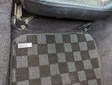Toyota MR-2 (AW11) 84-89 Checkered Race Floor Mats - Dark Grey