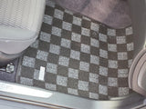 Hyundai Genesis Coupe (BK1/BK2) 08-16 Checkered Race Floor Mats - Dark Grey