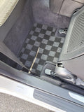 Hyundai Genesis Coupe (BK1/BK2) 08-16 Checkered Race Floor Mats - Dark Grey