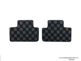 Hyundai Genesis Coupe (BK1/BK2) 08-16 Checkered Race Floor Mats - Dark Grey