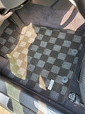Hyundai Genesis Coupe (BK1/BK2) 08-16 Checkered Race Floor Mats - Dark Grey