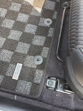 Hyundai Genesis Coupe (BK1/BK2) 08-16 Checkered Race Floor Mats - Dark Grey