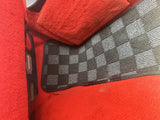 Chevrolet Corvette C4 84-96 Checkered Race Floor Mats - Dark Grey