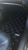Chevrolet Corvette C5 97-04 Checkered Race Floor Mats - Dark Grey