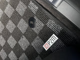 Chevrolet Corvette C8 20+ Checkered Race Floor Mats - Dark Grey
