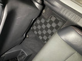 Dodge Caliber SRT4 08-09 Checkered Race Floor Mats - Dark Grey