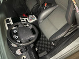 Dodge Caliber SRT4 08-09 Checkered Race Floor Mats - Dark Grey