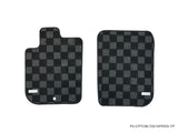 Chevrolet Cobalt 05-10 Checkered Race Floor Mats - Dark Grey